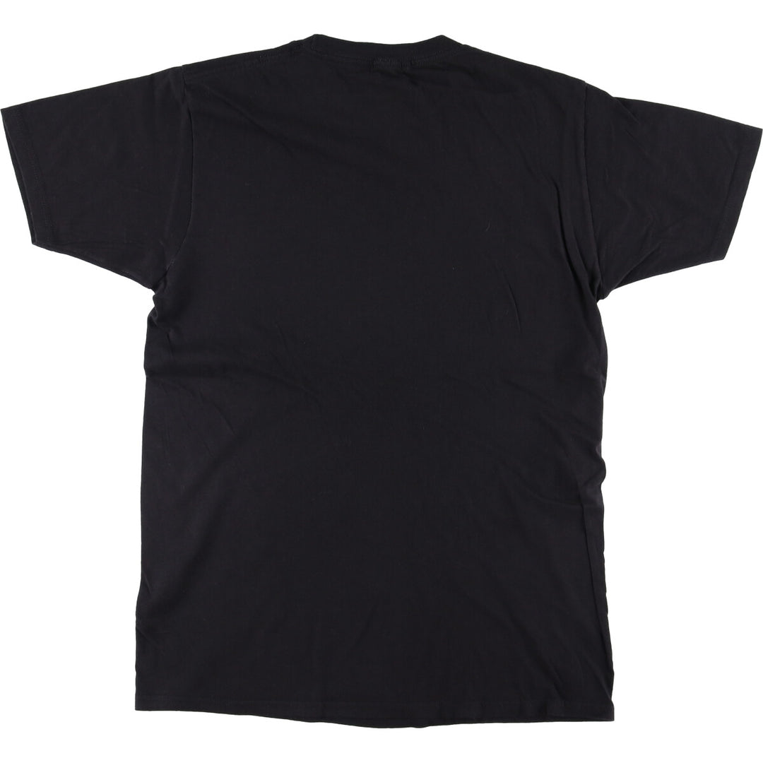 SUPER BAD Superbad Virgin Wars Movie T-shirt Men's M size cotton black type Vintage Second Hand