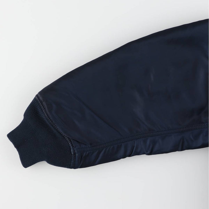 Civilian Alpha ALPHA MA-1 type military flight jacket, men's XL equivalent Nylon navy blue type Vintage Second Hand