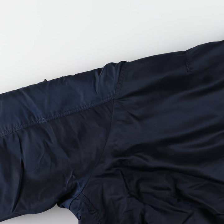 Civilian Alpha ALPHA MA-1 type military flight jacket, men's XL equivalent Nylon navy blue type Vintage Second Hand