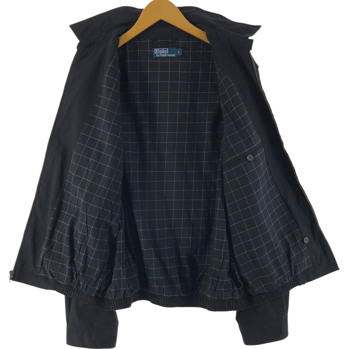 Ralph Lauren POLO by Ralph Lauren Swing Top Sports Jacket Men's L size polyester black type Vintage Second Hand