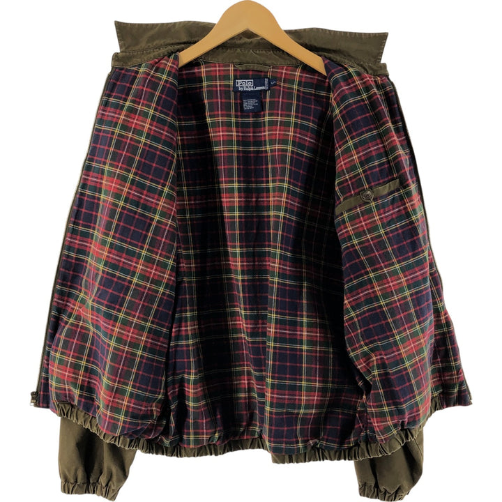 Ralph Lauren POLO by Ralph Lauren Swing Top Sports Jacket Men's L size cotton Khaki type brown Vintage Second Hand