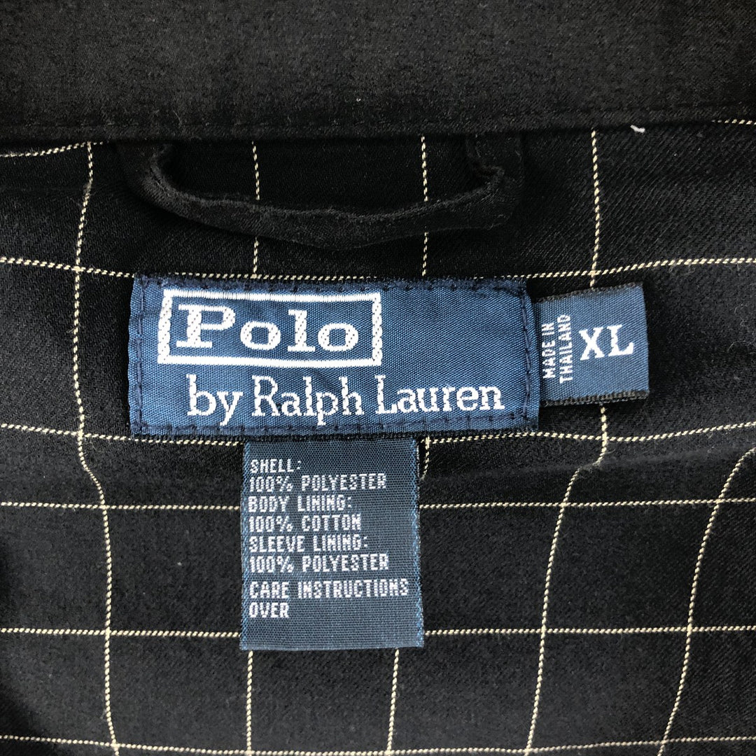 Ralph Lauren POLO by Ralph Lauren Swing Top Sports Jacket Men's XL polyester black type Vintage Second Hand