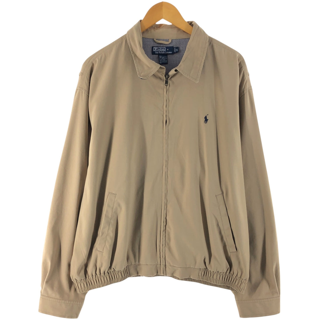 Ralph Lauren POLO by Ralph Lauren Swing Top Sports Jacket Men's XL polyester Beige type Vintage Second Hand