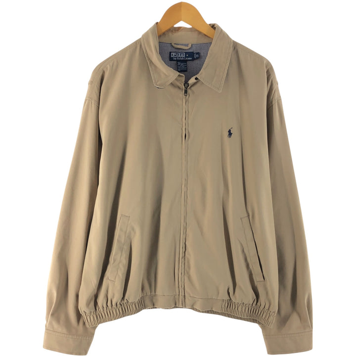 Ralph Lauren POLO by Ralph Lauren Swing Top Sports Jacket Men's XL polyester Beige type Vintage Second Hand