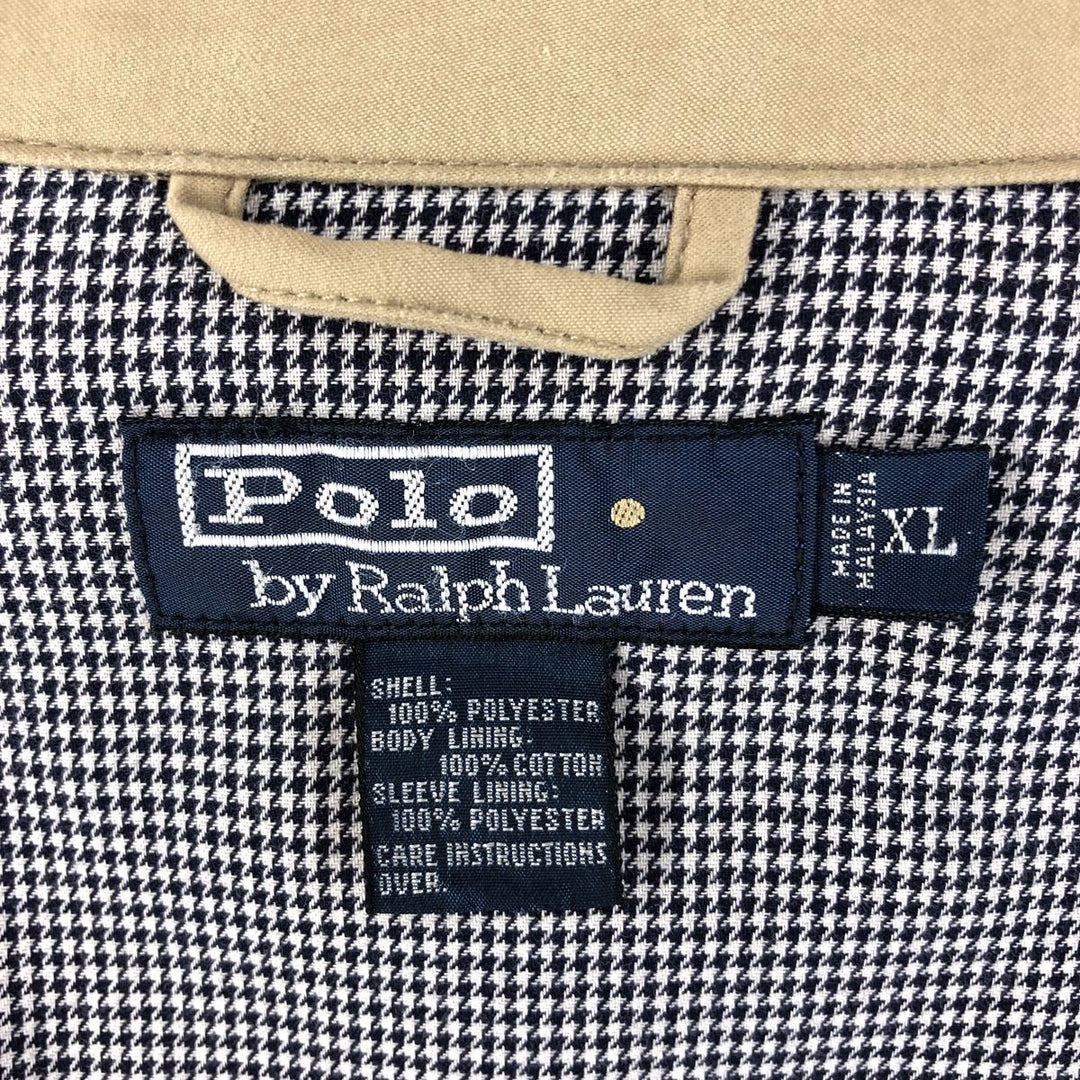 Ralph Lauren POLO by Ralph Lauren Swing Top Sports Jacket Men's XL polyester Beige type Vintage Second Hand