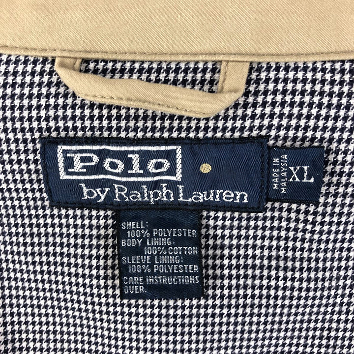 Ralph Lauren POLO by Ralph Lauren Swing Top Sports Jacket Men's XL polyester Beige type Vintage Second Hand