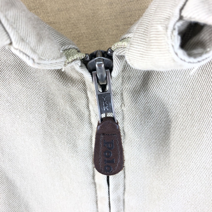Ralph Lauren POLO by Ralph Lauren Swing Top Sports Jacket Men's L size cotton Beige type Vintage Second Hand