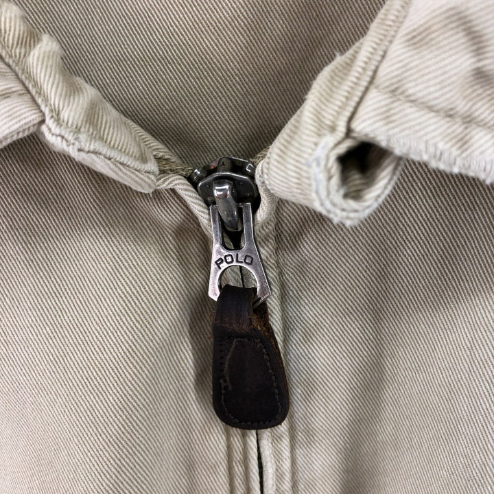 Ralph Lauren POLO by Ralph Lauren Swing Top Sports Jacket Men's XXL cotton Beige type Vintage Second Hand