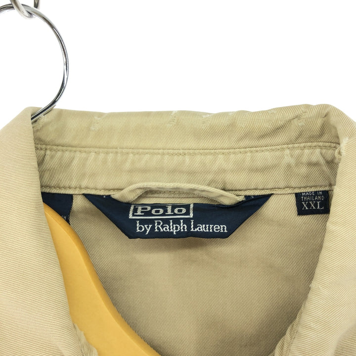 Ralph Lauren POLO by Ralph Lauren Swing Top Sports Jacket Men's XXL cotton Beige type Vintage Second Hand