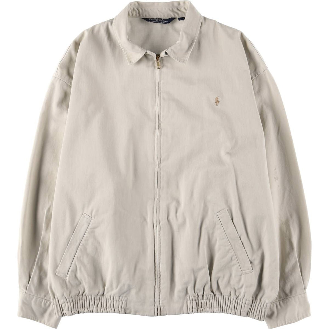 Ralph Lauren POLO by Ralph Lauren Swing Top Sports Jacket Made in Canada Men's L size cotton ivory Vintage Second Hand