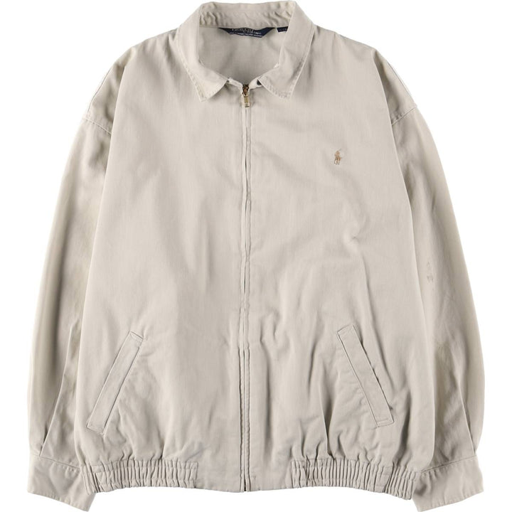 Ralph Lauren POLO by Ralph Lauren Swing Top Sports Jacket Made in Canada Men's L size cotton ivory Vintage Second Hand
