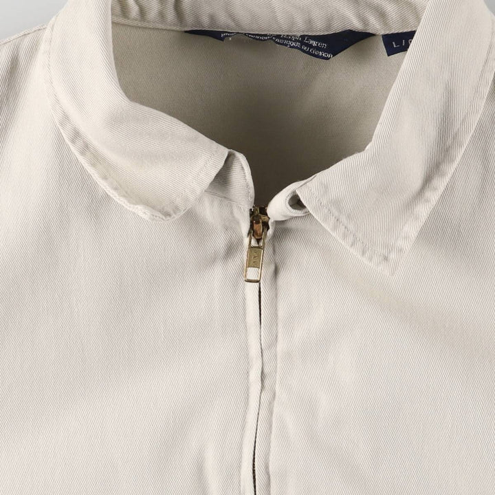 Ralph Lauren POLO by Ralph Lauren Swing Top Sports Jacket Made in Canada Men's L size cotton ivory Vintage Second Hand