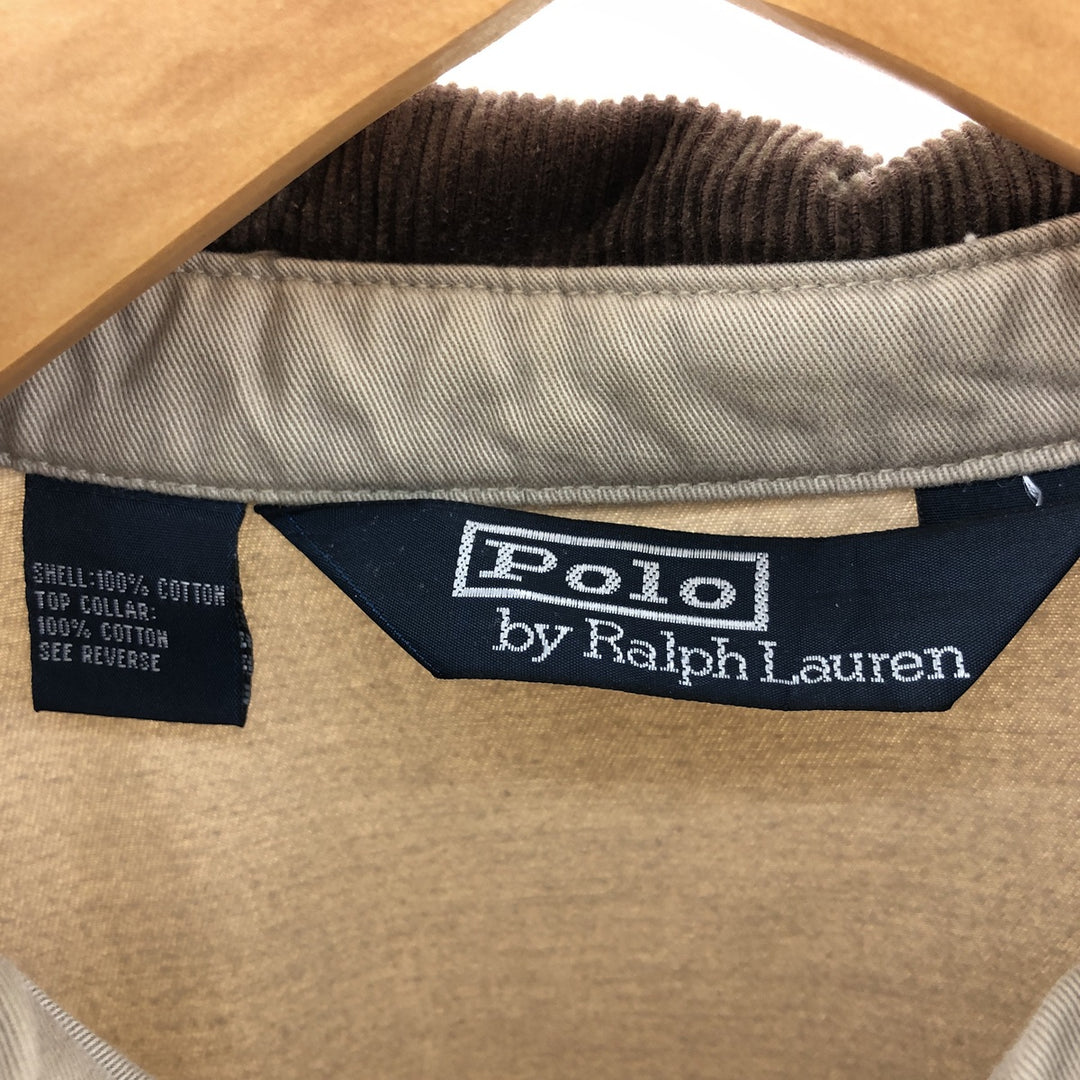 Ralph Lauren POLO by Ralph Lauren Swing Top Sports Jacket Men's L size cotton Beige type Vintage Second Hand