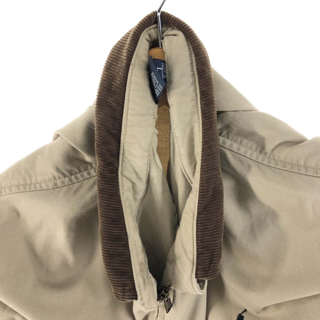 Ralph Lauren POLO by Ralph Lauren Swing Top Sports Jacket Men's L size cotton Beige type Vintage Second Hand