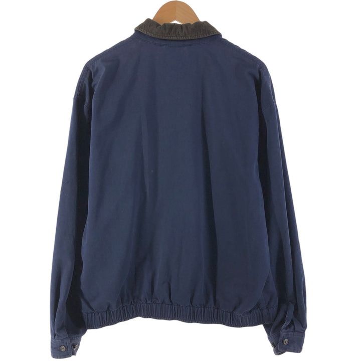 Ralph Lauren POLO by Ralph Lauren Swing Top Sports Jacket Men's L size cotton navy blue type Vintage Second Hand