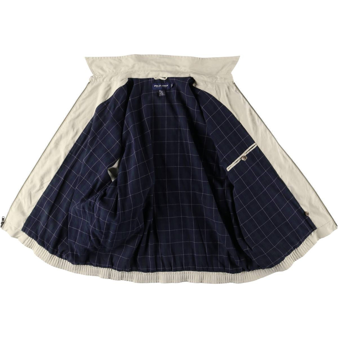 Ralph Lauren POLO GOLF Swing Top Sports Jacket Men's XL polyester ivory Vintage Second Hand