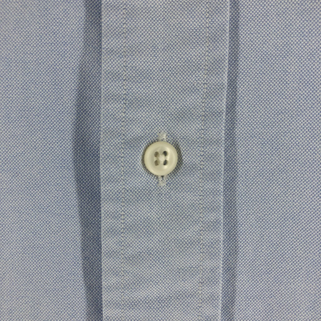 Ralph Lauren POLO by Ralph Lauren CUSTOM FIT short sleeve button down shirt, men's size M cotton Blue type light blue Vintage Second Hand