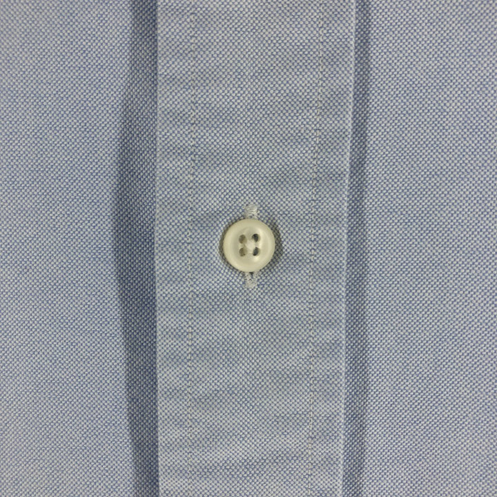 Ralph Lauren POLO by Ralph Lauren CUSTOM FIT short sleeve button down shirt, men's size M cotton Blue type light blue Vintage Second Hand