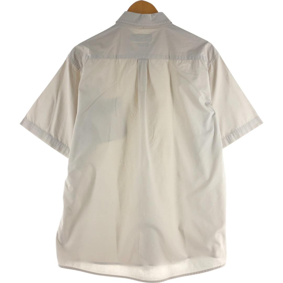 Ralph Lauren short sleeve button down shirt, men's size L cotton Beige type Vintage Second Hand