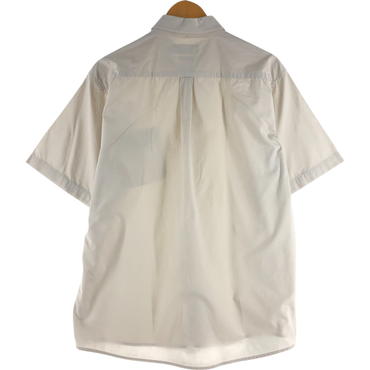 Ralph Lauren short sleeve button down shirt, men's size L cotton Beige type Vintage Second Hand