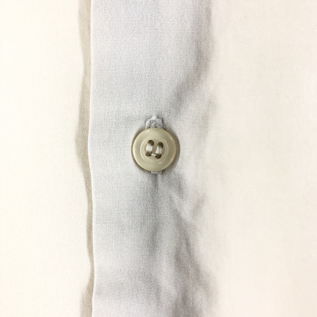 Ralph Lauren short sleeve button down shirt, men's size L cotton Beige type Vintage Second Hand