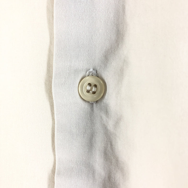 Ralph Lauren short sleeve button down shirt, men's size L cotton Beige type Vintage Second Hand