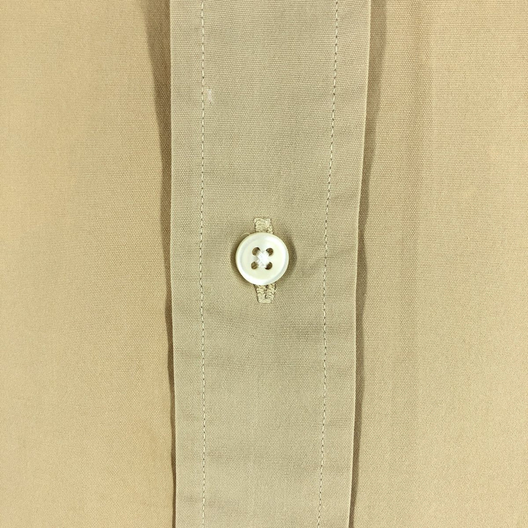 Ralph Lauren Classic Fit short sleeve button down shirt, men's size L cotton yellow type Vintage Second Hand