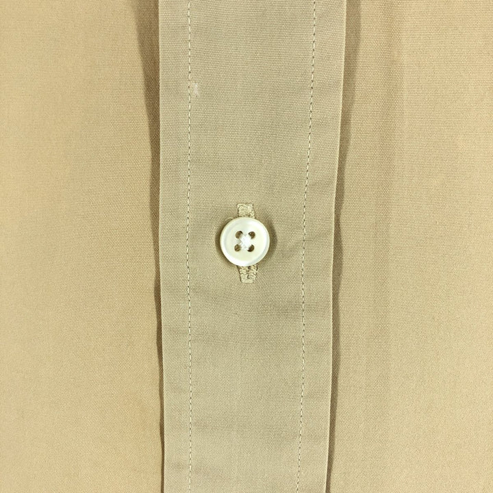Ralph Lauren Classic Fit short sleeve button down shirt, men's size L cotton yellow type Vintage Second Hand