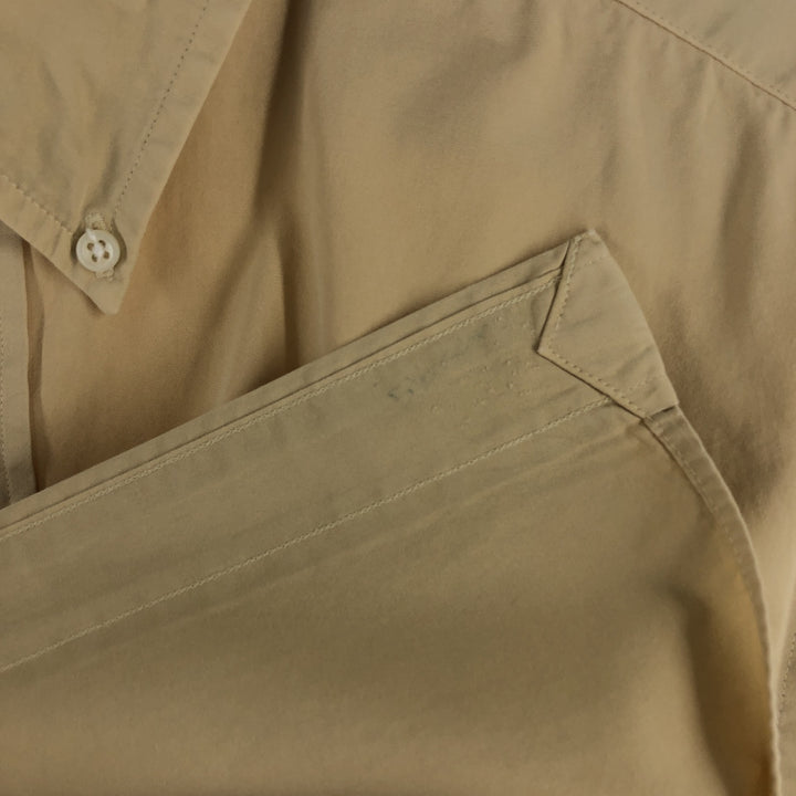 Ralph Lauren Classic Fit short sleeve button down shirt, men's size L cotton yellow type Vintage Second Hand