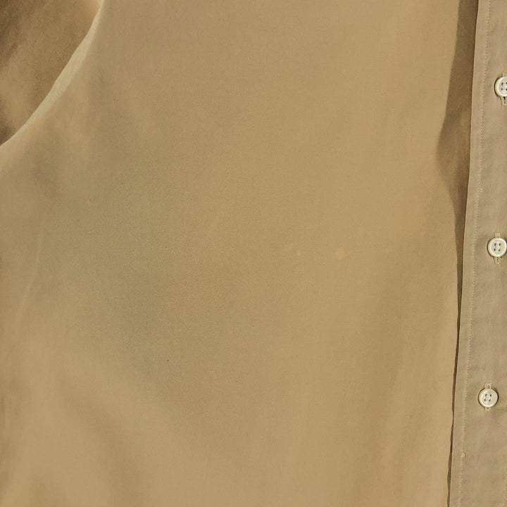 Ralph Lauren Classic Fit short sleeve button down shirt, men's size L cotton yellow type Vintage Second Hand