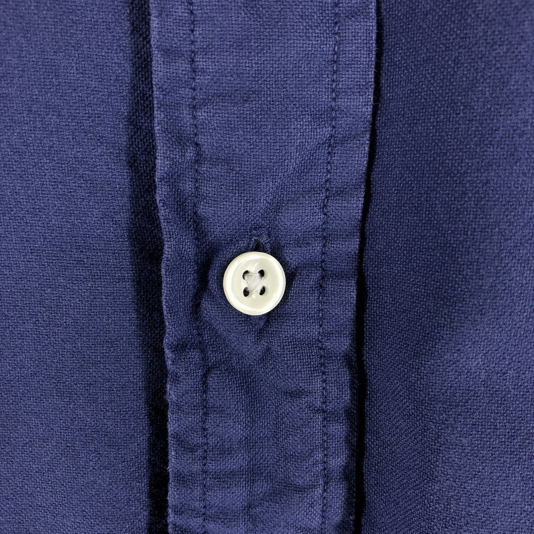 Ralph Lauren short sleeve button down shirt, men's size M cotton blue type Vintage Second Hand