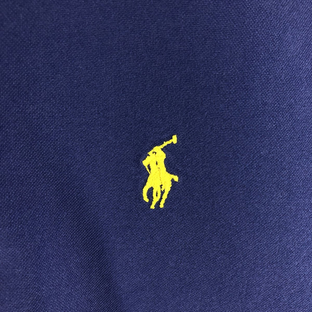 Ralph Lauren short sleeve button down shirt, men's size M cotton blue type Vintage Second Hand