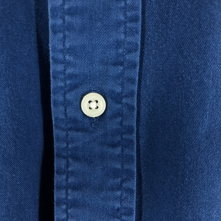 Ralph Lauren BLAKE short sleeve button down shirt, men's XL size cotton blue type Vintage Second Hand