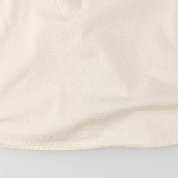 Ralph Lauren BLAIRE short sleeve button down shirt, men's size L cotton ivory Vintage Second Hand