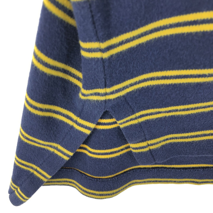 Ralph Lauren POLO by Ralph Lauren short sleeve striped polo shirt, men's size L cotton navy blue type Vintage Second Hand