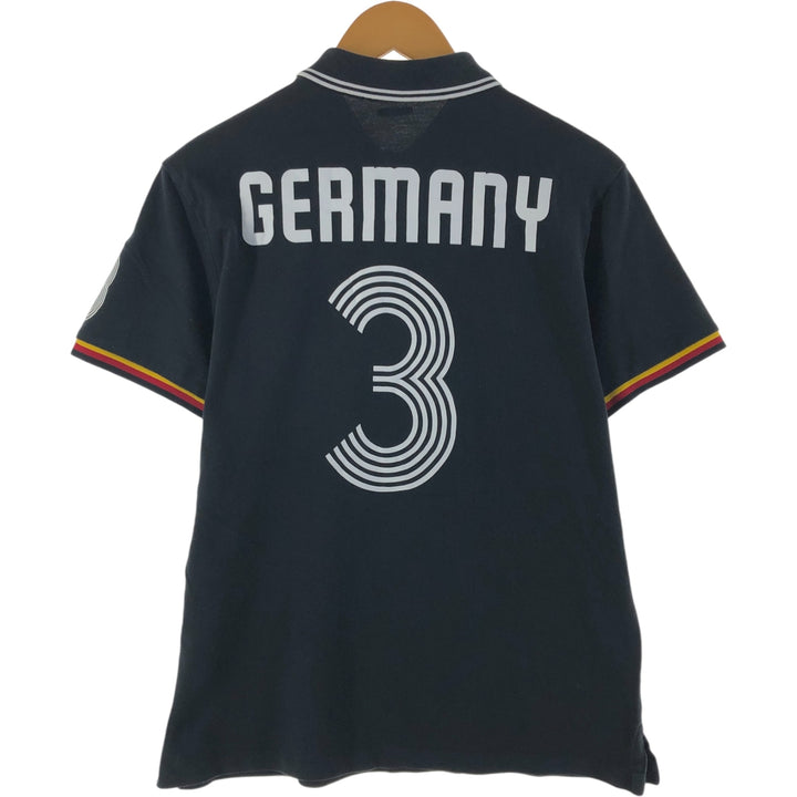 Ralph Lauren POLO RALPH LAUREN CUSTOM SLIM FIT Germany representative short sleeve polo shirt men's L equivalent cotton black type Vintage Second Hand