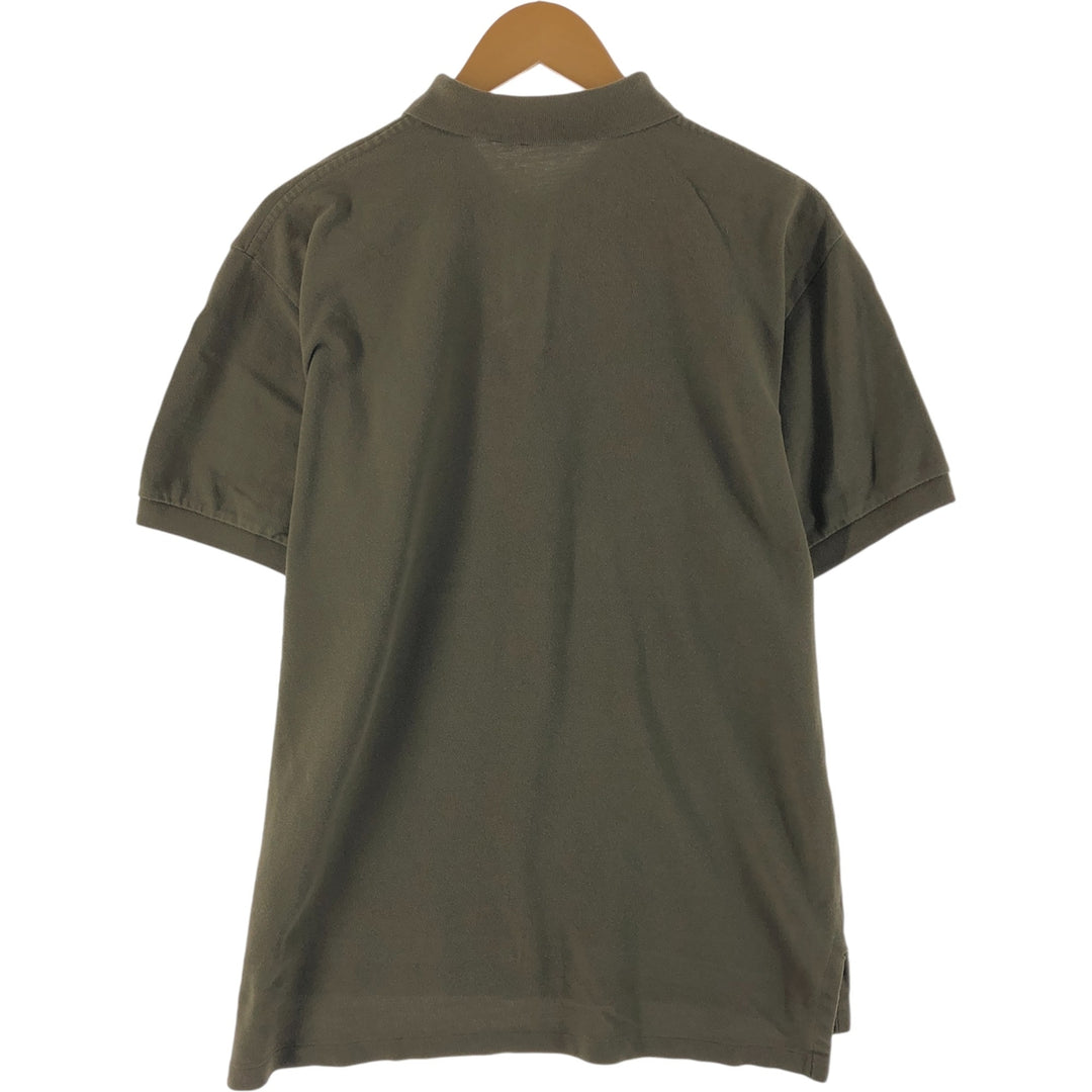 Ralph Lauren POLO by Ralph Lauren short sleeve polo shirt, men's size L cotton Khaki type Vintage Second Hand