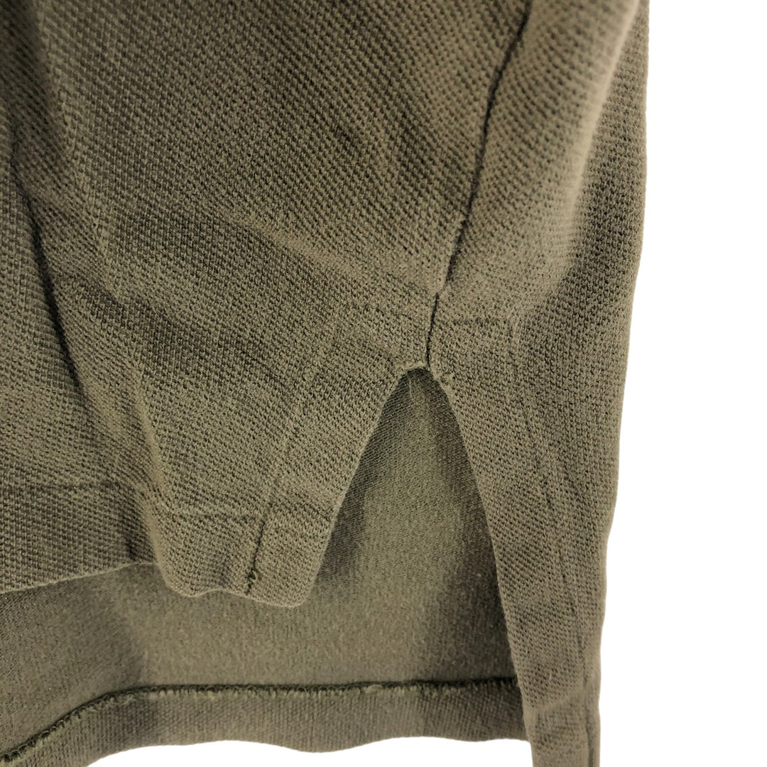 Ralph Lauren POLO by Ralph Lauren short sleeve polo shirt, men's size L cotton Khaki type Vintage Second Hand