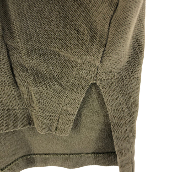 Ralph Lauren POLO by Ralph Lauren short sleeve polo shirt, men's size L cotton Khaki type Vintage Second Hand