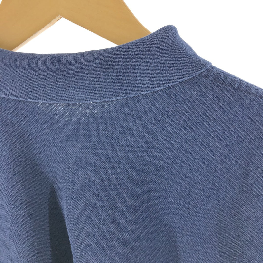Ralph Lauren POLO by Ralph Lauren short sleeve polo shirt, men's XL size cotton navy blue type Vintage Second Hand
