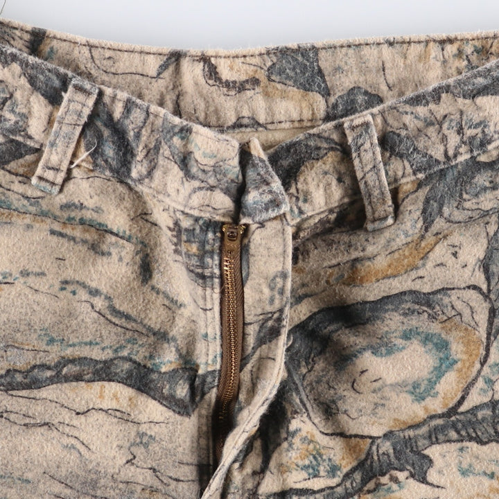 GANDER MOUNTAIN All-over Pattern Cargo Pants for Men, Size W34 unclear gray type Vintage Second Hand
