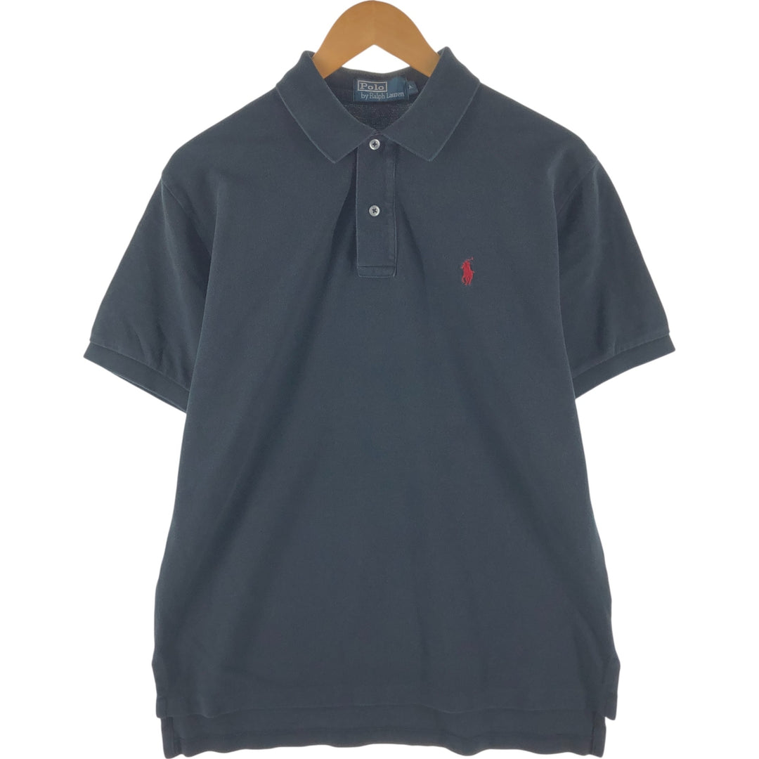 Ralph Lauren POLO by Ralph Lauren short sleeve polo shirt, men's size M unclear black type Vintage Second Hand