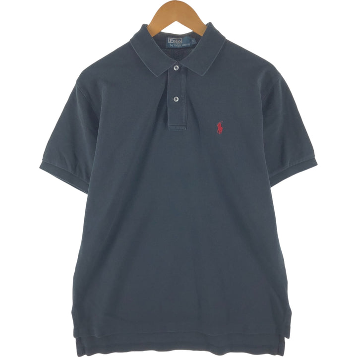 Ralph Lauren POLO by Ralph Lauren short sleeve polo shirt, men's size M unclear black type Vintage Second Hand