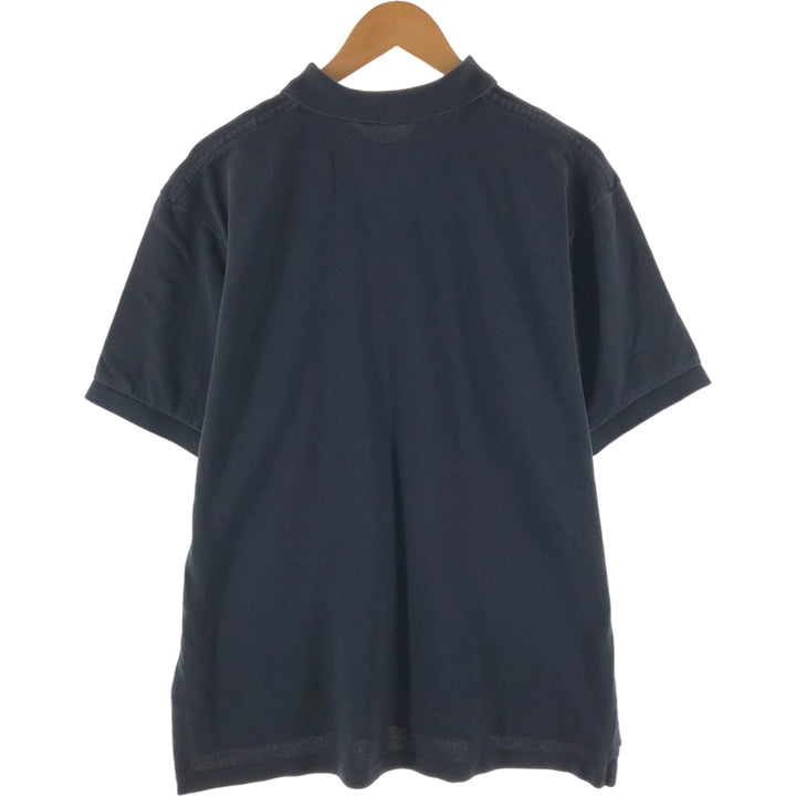 Ralph Lauren POLO by Ralph Lauren short sleeve polo shirt, men's XL size cotton black type Vintage Second Hand