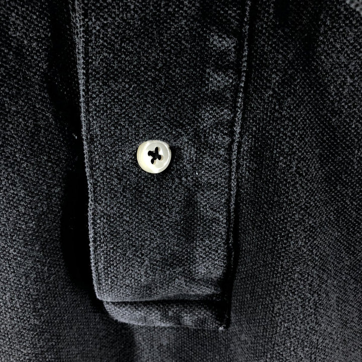Ralph Lauren POLO by Ralph Lauren short sleeve polo shirt, men's XL size cotton black type Vintage Second Hand
