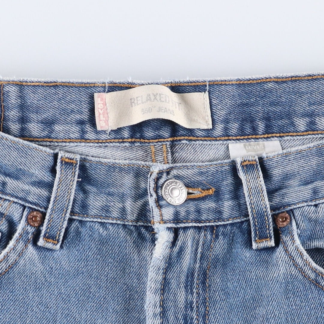 Levi's 550 Relaxed Fit Tapered Denim Pants Made in Haiti Men's W33 cotton blue type Vintage Second Hand