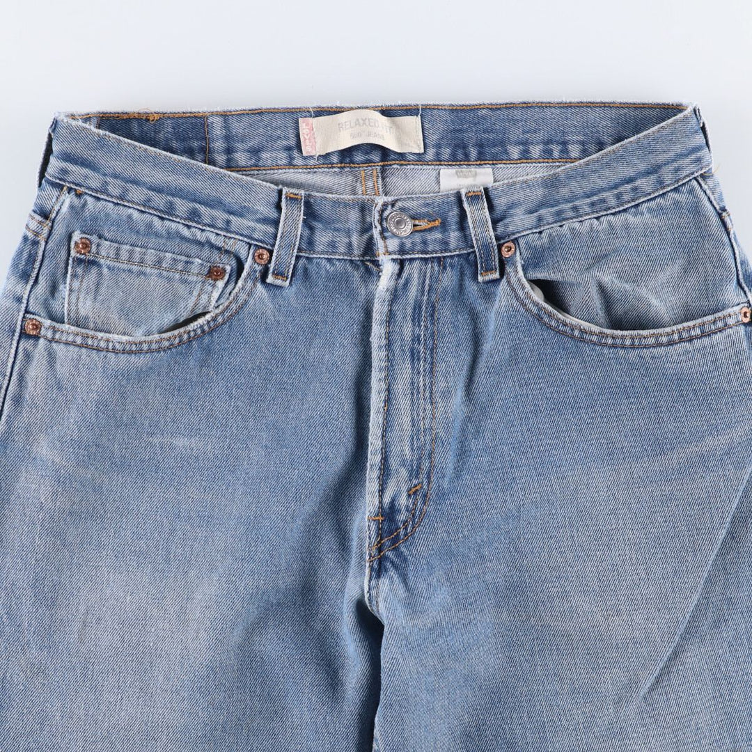 Levi's 550 Relaxed Fit Tapered Denim Pants Made in Haiti Men's W33 cotton blue type Vintage Second Hand