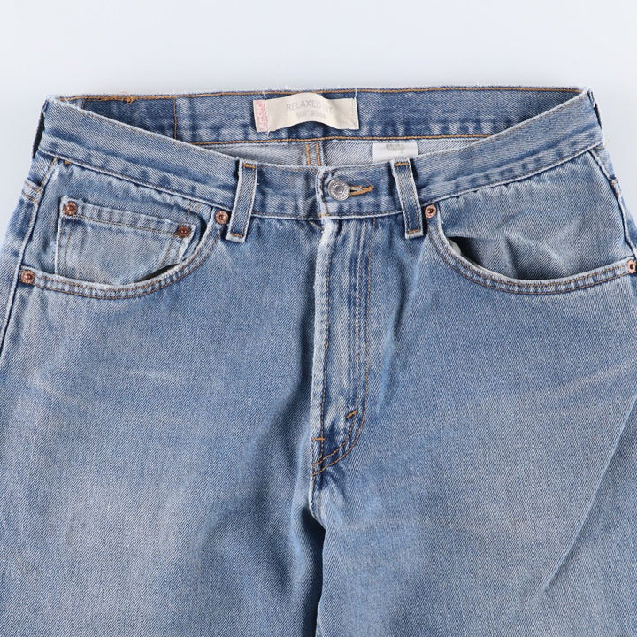Levi's 550 Relaxed Fit Tapered Denim Pants Made in Haiti Men's W33 cotton blue type Vintage Second Hand