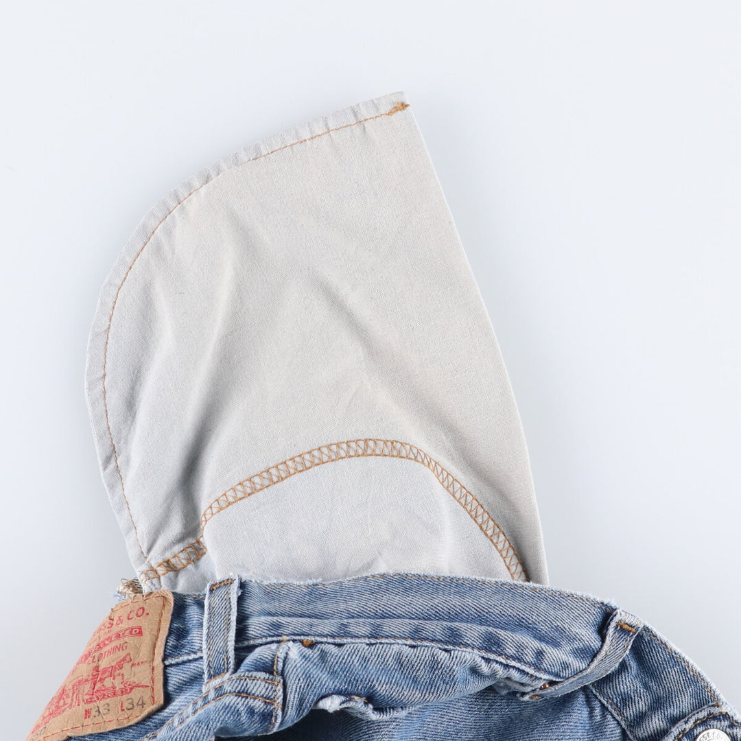 Levi's 550 Relaxed Fit Tapered Denim Pants Made in Haiti Men's W33 cotton blue type Vintage Second Hand