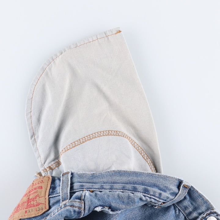 Levi's 550 Relaxed Fit Tapered Denim Pants Made in Haiti Men's W33 cotton blue type Vintage Second Hand